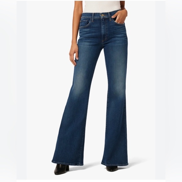 Joe's Jeans Denim - Joe's Jeans The Molly high rise Dark Blue Flare Denim Sz 26 cotton blend